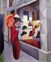 The Hat Shop by August Macke