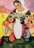 The Lute Player by August Macke