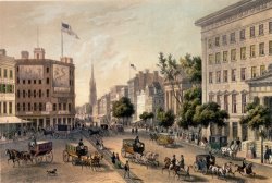 Broadway in the Nineteenth Century by Augustus Kollner