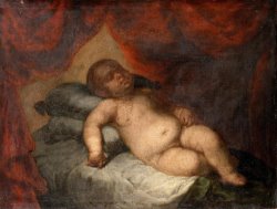 Infant Christ Asleep by Bartolome Esteban Murillo