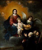 The Infant Christ Distributing Bread to The Pilgrims by Bartolome Esteban Murillo
