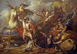 Alexander III of Scotland Rescued From The Fury of a Stag by The Intrepidity of Colin Fitzgerald ('the Death of The Stag') by Benjamin West