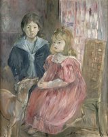 Double portrait of Charley and Jeannie Thomas by Berthe Morisot