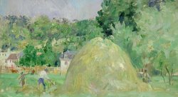 Haystacks At Bougival by Berthe Morisot