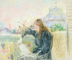 On The Balcony by Berthe Morisot