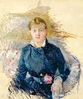 Portrait Of Louise Riesener by Berthe Morisot