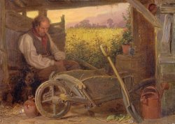 The Old Gardener by Briton Riviere