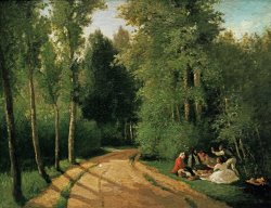 A Picnic at Montmorency by Camille Pissarro