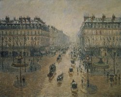 Avenue De L'opera, Paris by Camille Pissarro