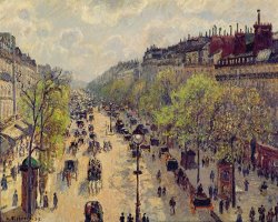 Boulevard Montmartre by Camille Pissarro
