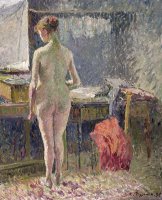 Female Nude Seen From The Back by Camille Pissarro