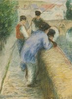 Fishermen by Camille Pissarro