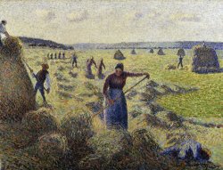 Harvesting Hay, Eragny by Camille Pissarro
