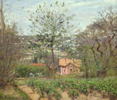 La Maison Rose by Camille Pissarro