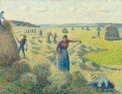 La Recolte Des Foins, Eragny by Camille Pissarro
