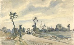 Louveciennes, Route De Saint ­germain by Camille Pissarro