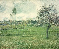 Meadow at Eragny by Camille Pissarro