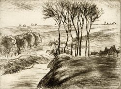 Paysage a Osny by Camille Pissarro