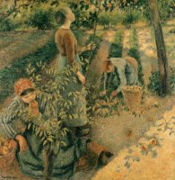 The Apple Pickers by Camille Pissarro