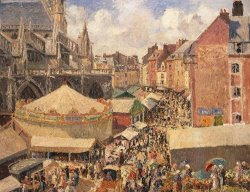 The Fair in Dieppe by Camille Pissarro