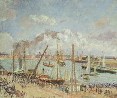 The Port of Le Havre in the Afternoon Sun by Camille Pissarro