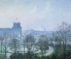 White Frost Jardin des Tuileries by Camille Pissarro