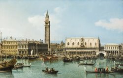 The Molo From The Basin of San Marco, Venice by Canaletto