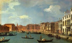 View of the Canal of Santa Chiara by Canaletto