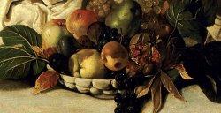 Basket Of Fruit Detail Bacchus by Caravaggio