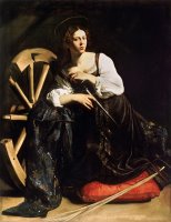 Saint Catherine by Caravaggio