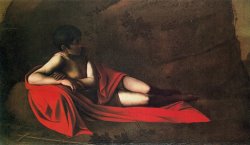 St John Reclining by Caravaggio