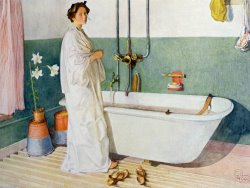 Bathroom Scene Lisbeth by Carl Larsson