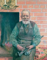 Erik Erikson The Blacksmith by Carl Larsson