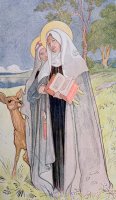 St Bridget Of Sweden by Carl Larsson