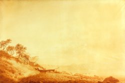Looking Towards Arkona at Sunrise by Caspar David Friedrich