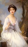 The Pink Rose by Charles Amable Lenoir