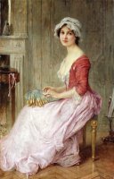 The Seamstress by Charles Amable Lenoir