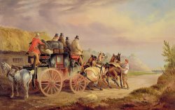 Mail Coaches on the Road - The 'Quicksilver' by Charles Cooper Henderson