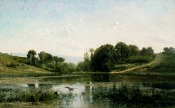 The pond at Gylieu by Charles Francois Daubigny