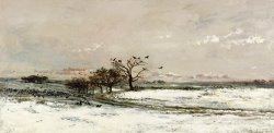 The Snow by Charles Francois Daubigny