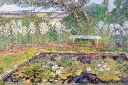 A Garden on Long Island by Childe Hassam