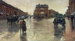 A Rainy Day in Boston by Childe Hassam