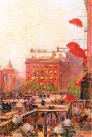 Broadway And Fifth Avenue by Childe Hassam