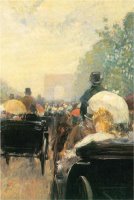 Carriage Parade by Childe Hassam