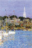 Cat Boats Newport by Childe Hassam