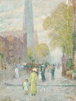 Cathedral Spires by Childe Hassam