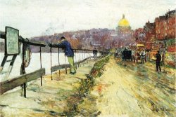Charles River And Beacon Hill by Childe Hassam