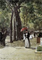 Fifth Avenue at Washington Square New York by Childe Hassam