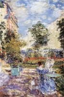 In a French Garden by Childe Hassam