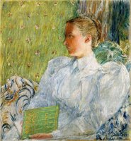 Portrait of Edith Blaney Mrs Dwight Blaney 1894 by Childe Hassam